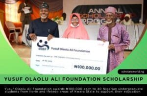 Yusuf Olaolu Ali Foundation Scholarship