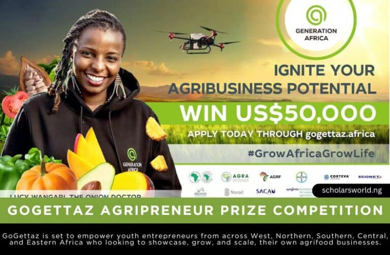 GoGettaz Agripreneur Prize Competition 2026: $160,000 Prize