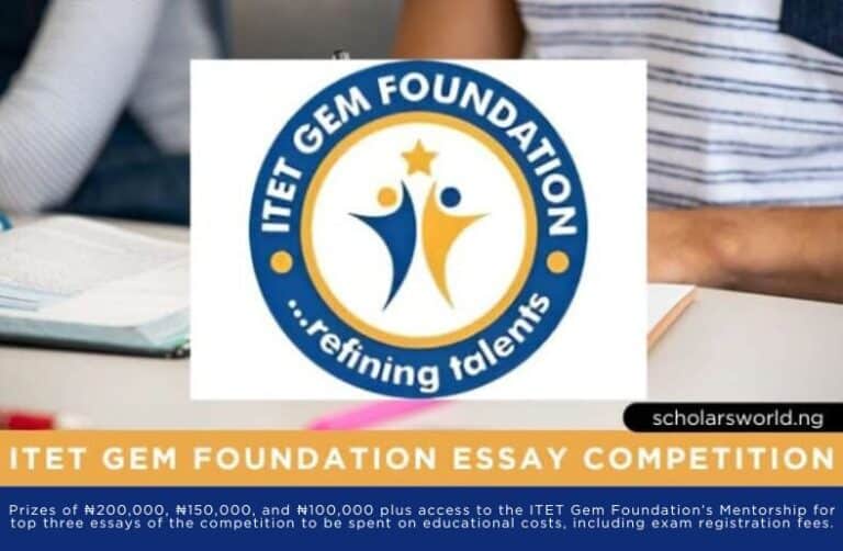 ITET Foundation Essay Competition 2025: ₦450K Prizes