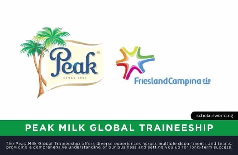 Peak Milk Global Traineeship 2026: Career Opportunity