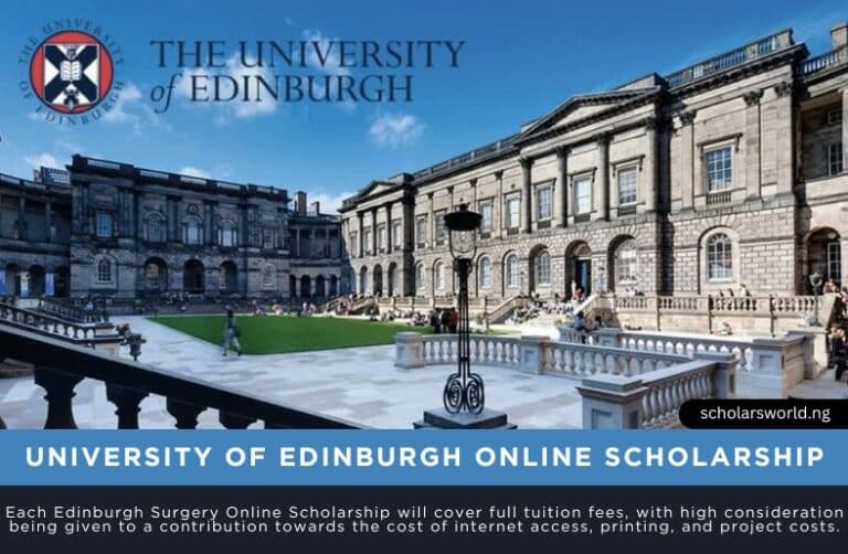 University of Edinburgh Surgery Online Scholarship