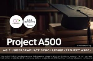AGIF Undergraduate Scholarship (Project A500)