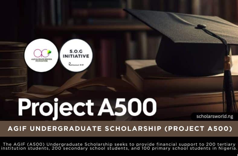 AGIF Undergraduate Scholarship (Project A500)