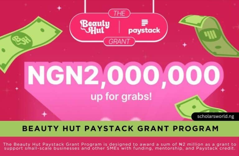 Beauty Hut Paystack Grant Program 2025 (with BeautyHut) For Young Entrepreneurs