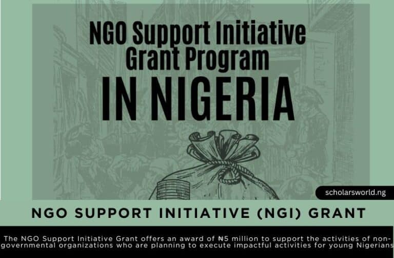 NGO Support Initiative Grant Program: ₦5 million Award