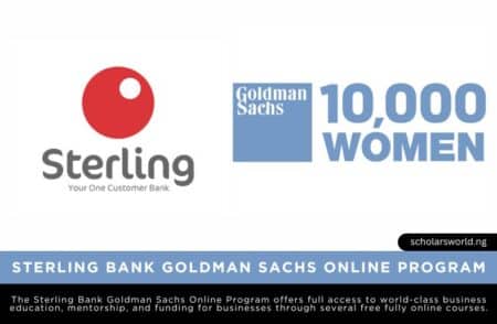 Sterling Bank Online Program (Goldman Sachs)