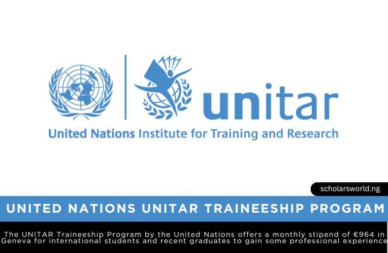 United Nations UNITAR Traineeship Program