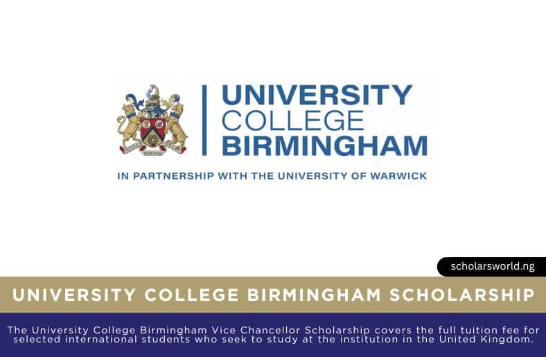 University College Birmingham Scholarship