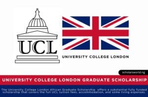 University College London UCL African Graduate Scholarship