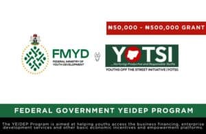 Federal Government YEIDEP Login Registration Portal Grant