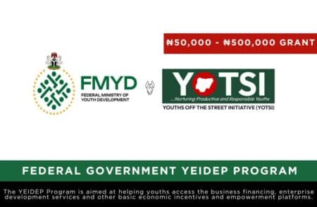Federal Government YEIDEP Login Registration Portal Grant