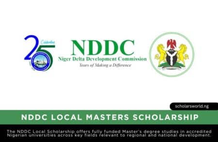 NDDC Local Masters Scholarship