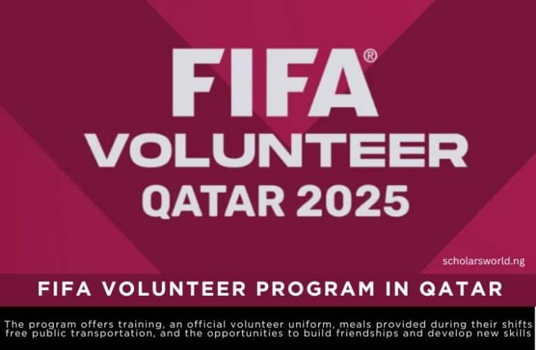 Qatar FIFA Volunteer Program 2025 For Young Individuals