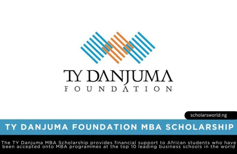 TY Danjuma Foundation MBA Scholarship 2026: How To Apply