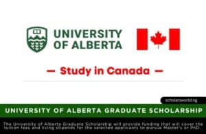 University of Alberta Graduate Scholarship