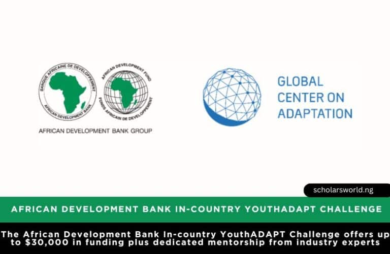African Development Bank In-country YouthADAPT Challenge 2025 (APPLY)