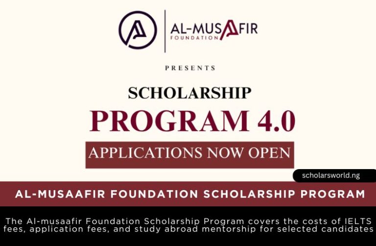 AlMusaafir Foundation Scholarship 2026: Study Abroad Opportunity