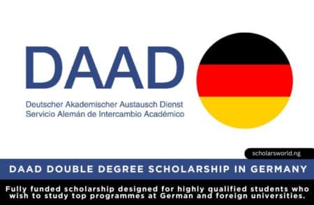 DAAD Double Degree Scholarship 2026 in Germany