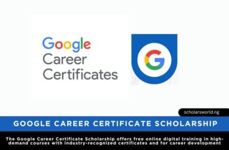 Google Career Certificate Scholarship