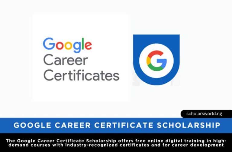 Google Career Certificate Scholarship