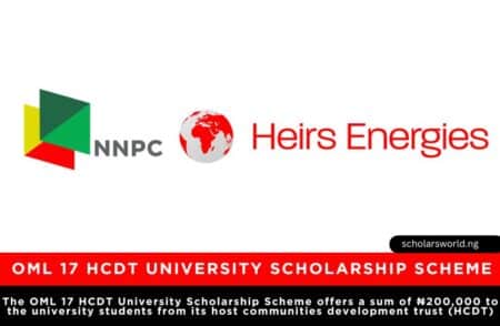 Heirs Energies OML 17 HCDT University Scholarship Scheme