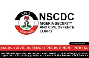 NSCDC Recruitment Portal (Nigeria Civil Defence)