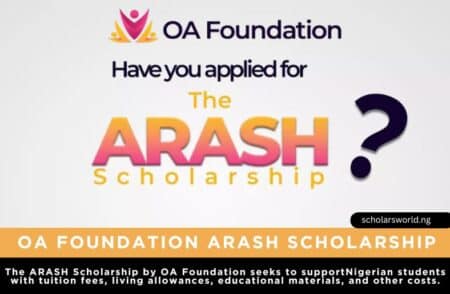 OA Foundation ARASH Scholarship
