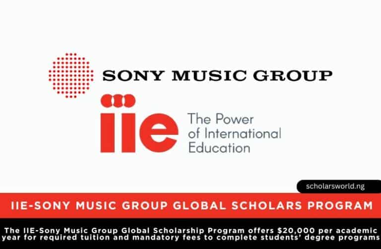Sony Music Group Global Scholarship