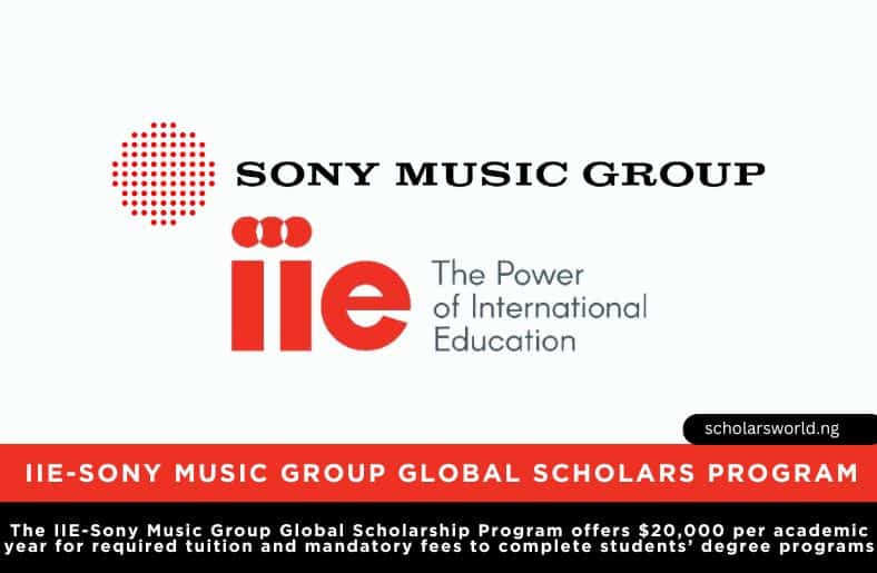 Sony Music Group Global Scholarship
