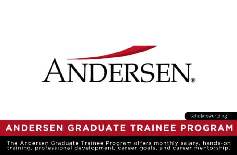 Andersen Graduate Trainee Program 2026 For Nigerians: Career Opportunity