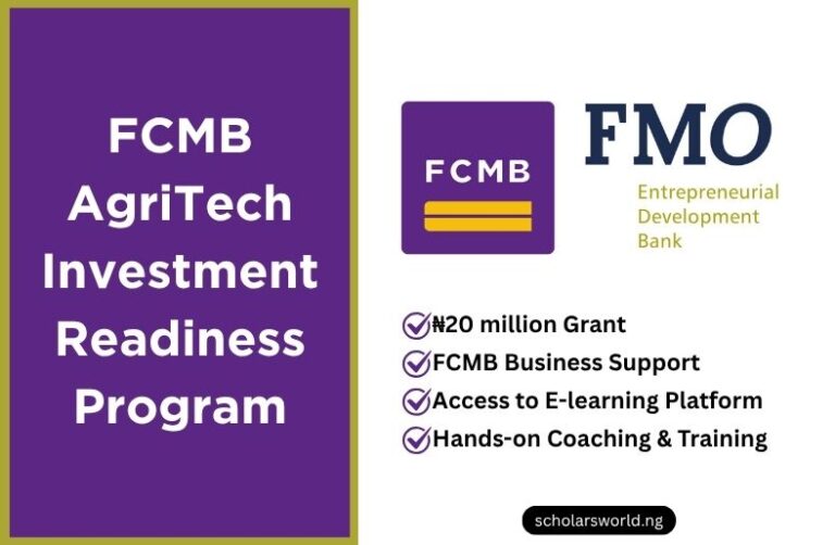FCMB AgriTech Investment Readiness Program: ₦20m Grants