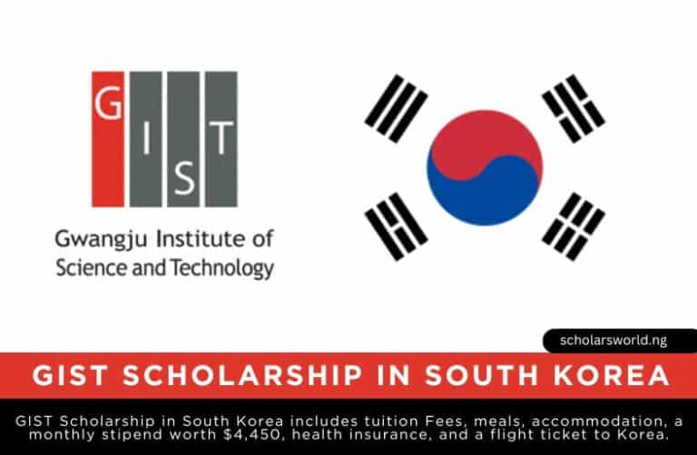 GIST Scholarship in Korea 2027: Fully Funded Opportunity