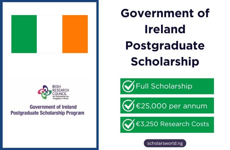 Government of Ireland Postgraduate Scholarship