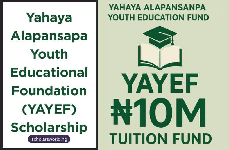 Yahaya Alapansapa Youth Educational Foundation YAYEF Scholarship