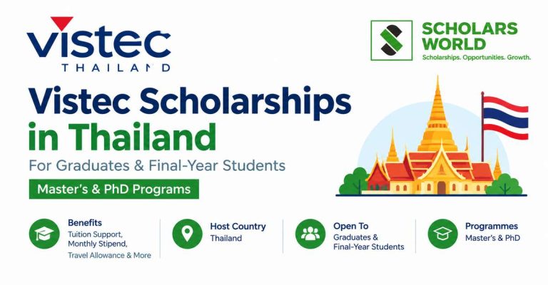 VISTEC International Scholarship 2027: Fully Funded Opportunity in Thailand