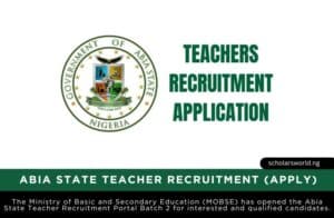 Abia state teacher recruitment portal login