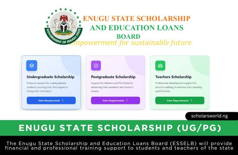 Enugu State Scholarship (UG/PG)