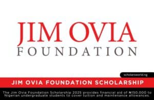 Jim Ovia Foundation Scholarship 2025