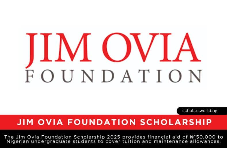 Jim Ovia Foundation Scholarship 2025