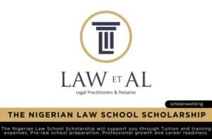 Nigerian Law School Scholarship by Law Et al Legal Practioners