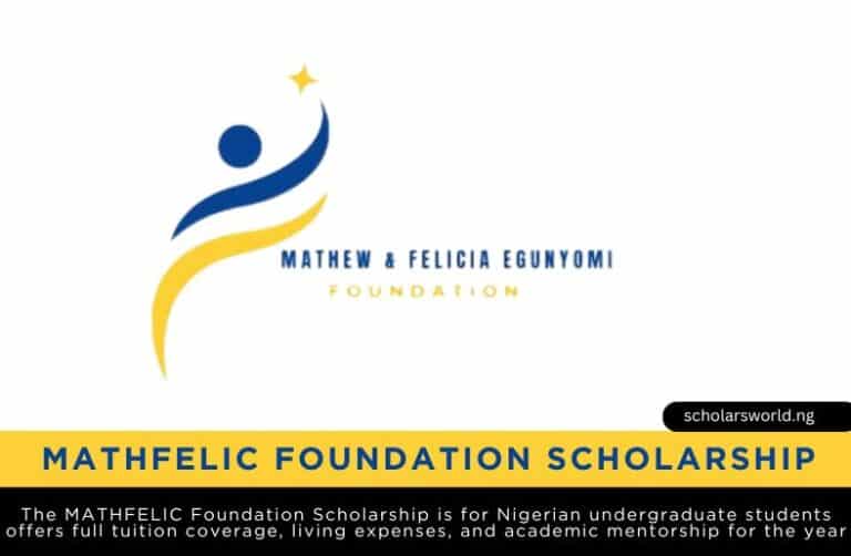 MATHFELIC Foundation Scholarship