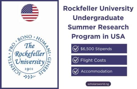 Rockefeller University Summer Undergraduate Research Fellowship