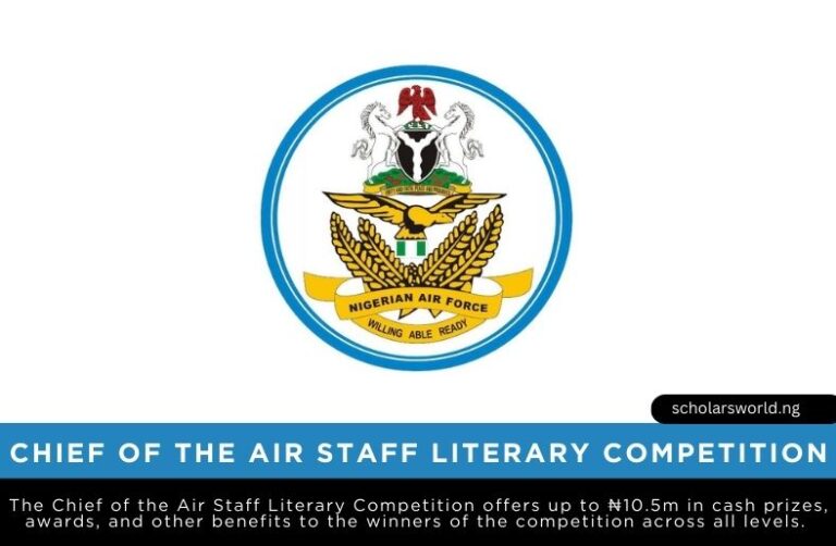 Nigerian Air Force Chief of the Air Staff Literary Competition 2026: ₦10.5m Prizes