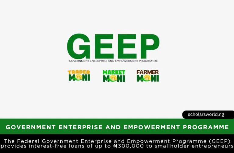 Federal Government Enterprise and Empowerment Programme (GEEP) 2026 for Nigerians