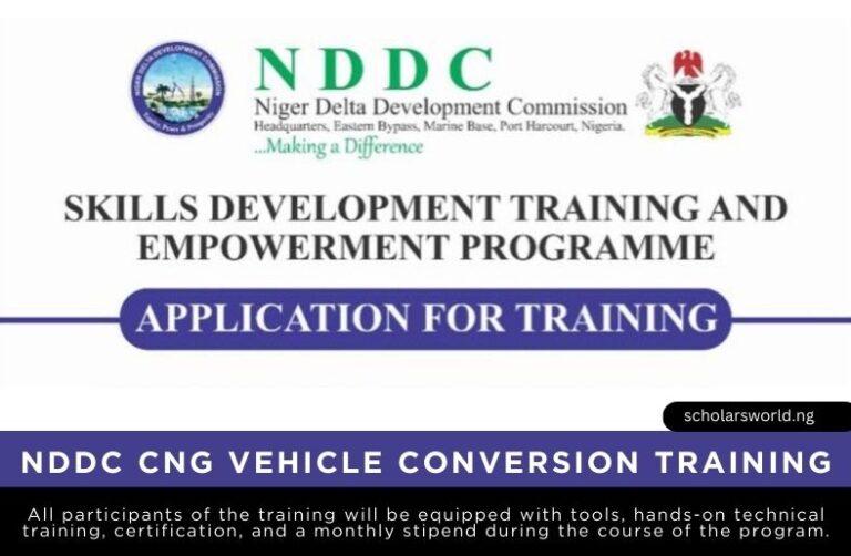 NDDC Skill Development Training and Empowerment Programme 2026: Career Opportunity