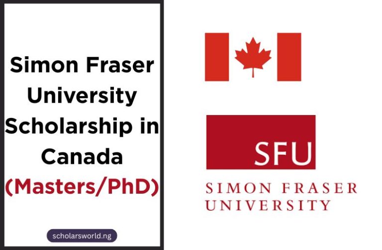 Simon Fraser University Scholarship in Canada 2027: Fully Funded