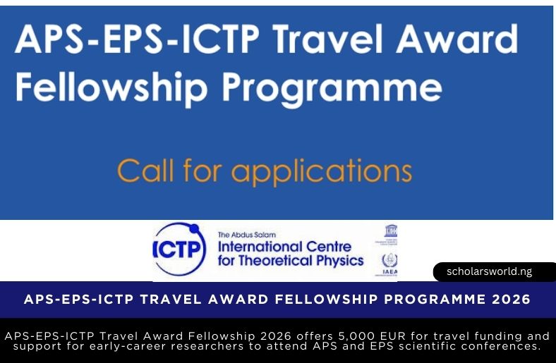 APS-EPS-ICTP Travel Award Fellowship Programme 2026