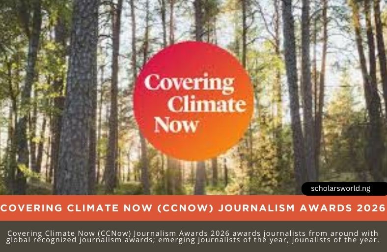 Covering Climate Now (CCNow) Journalism Awards 2026