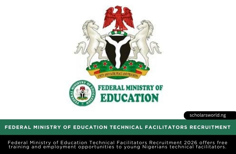 Federal Ministry of Education Technical Facilitators Recruitment