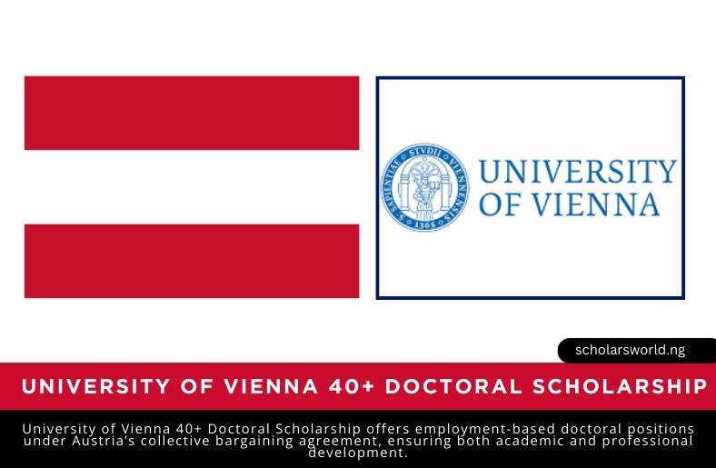 University of Vienna 40+ Doctoral Scholarship